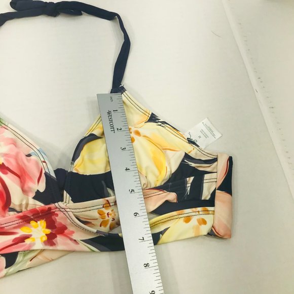 Kona Sol Womens Size Medium Removable Padding Halter Bikini Swim Top Floral NWOT - Picture 11 of 12